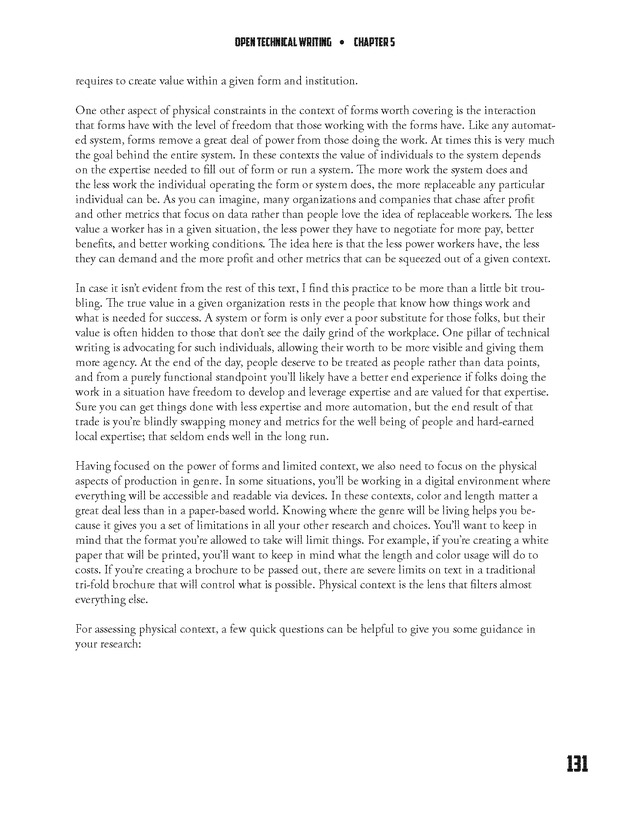 Open Technical Writing - New Page
